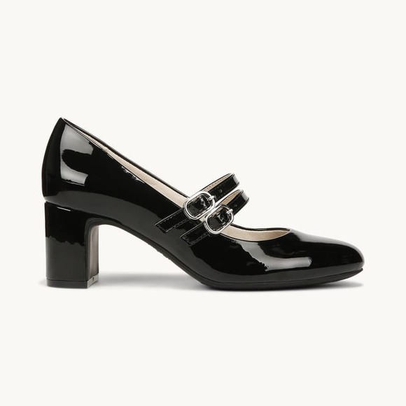 LifeStride True Mary Jane Pump Black Patent Block Heel Shoes 9.5W NEW - Picture 6 of 12